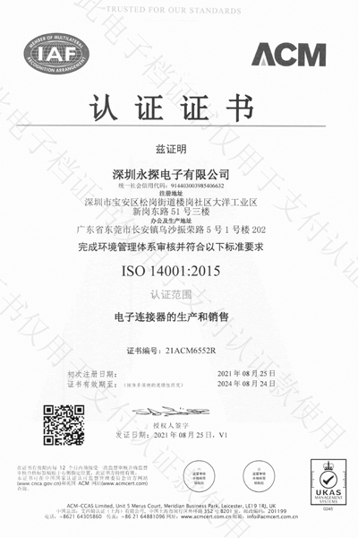 ISO-14001:2015 Certification