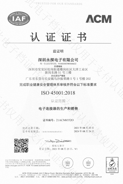 ISO-45001:2018 Certification