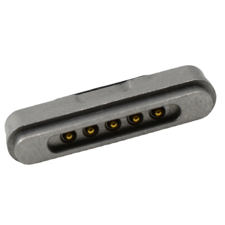 5pin 第三代最新充电针苹果头弹簧针镀金T型顶针pogo pin连接器