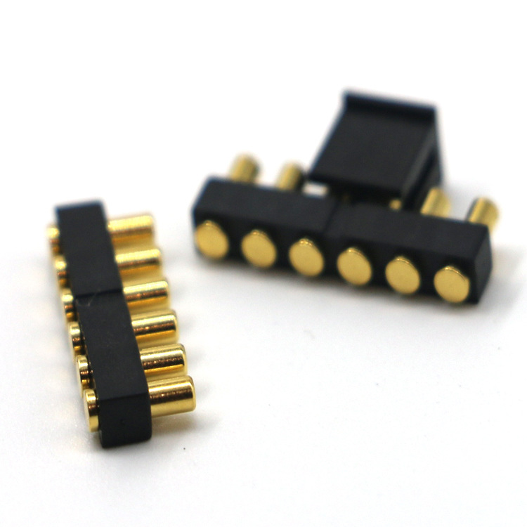 弹簧针连接器端子 智能锁铜针PCB板公母针pogopin镀金充电针厂家