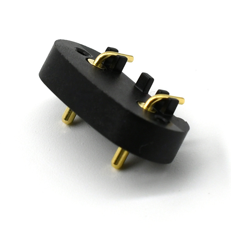 2pin弹针母座共享充电宝蓝牙耳机大电流连接器母座弹簧顶针厂家