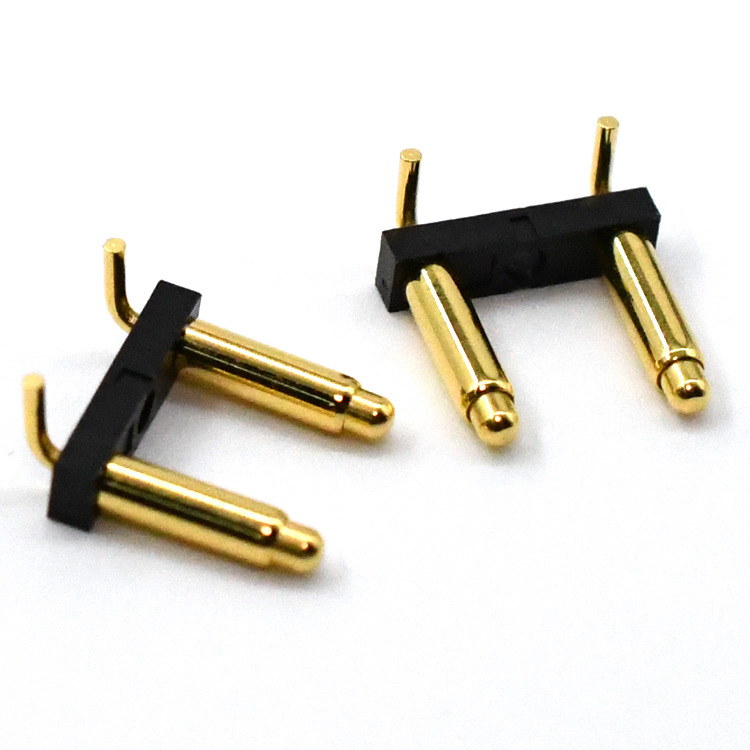 pogopin弹簧针连接器导电针弹性针 折弯顶针折弯式 充电宝弹针