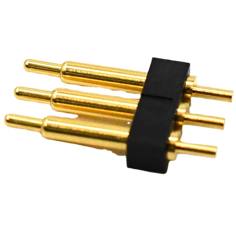 单排3Pin pogopin顶针连接器电子产品零部件 pogo pin弹簧针探针
