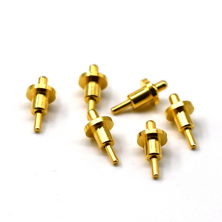 厂家pogopin弹针雾化器弹簧针通电连接器弹簧电极接触 镀金顶针
