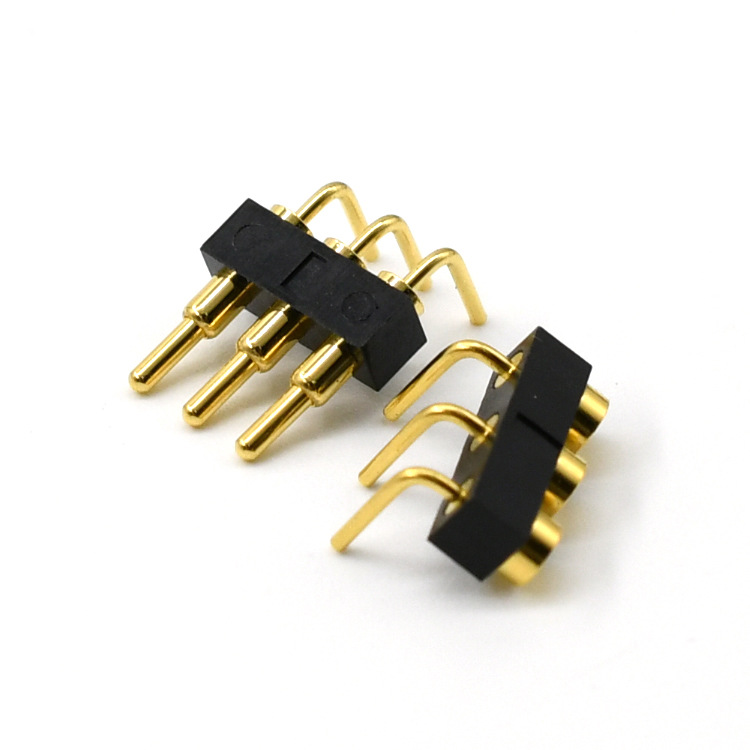 折弯式pogopin弹簧针导电针黄铜弹性针 大电流充电宝折弯